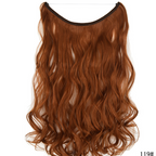 Seamless Fish Line Hair Extension Curly Synthetic Wig