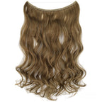 Seamless Fish Line Hair Extension Curly Synthetic Wig