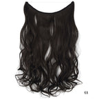 Seamless Fish Line Hair Extension Curly Synthetic Wig