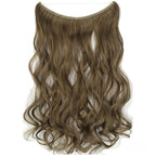 Seamless Fish Line Hair Extension Curly Synthetic Wig