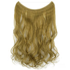 Seamless Fish Line Hair Extension Curly Synthetic Wig