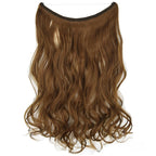 Seamless Fish Line Hair Extension Curly Synthetic Wig